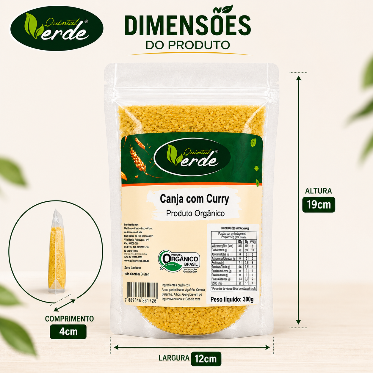 Canja - Com Curry - Arroz Parbolizado