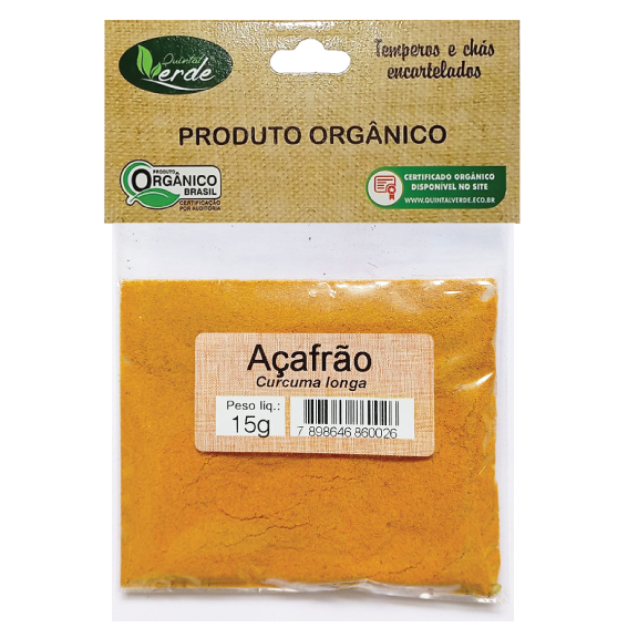 Kit 10 Tempero Encartelado Açafrão - 15g