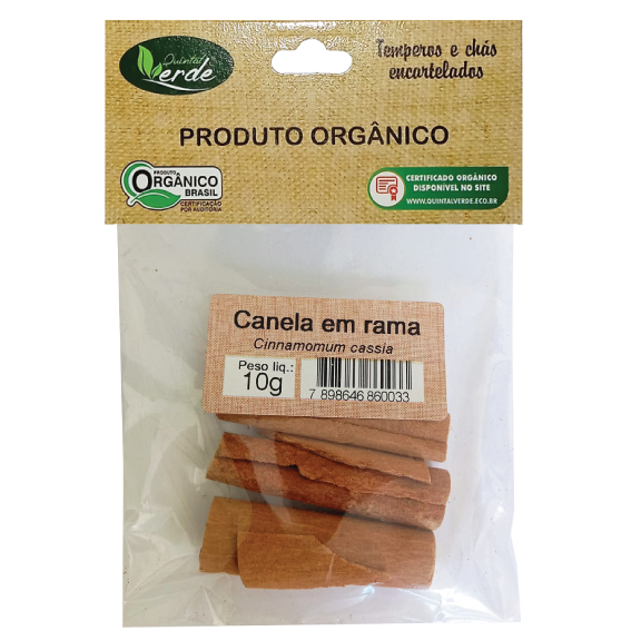 Kit 10 Tempero Encartelado Canela em Rama - 10g