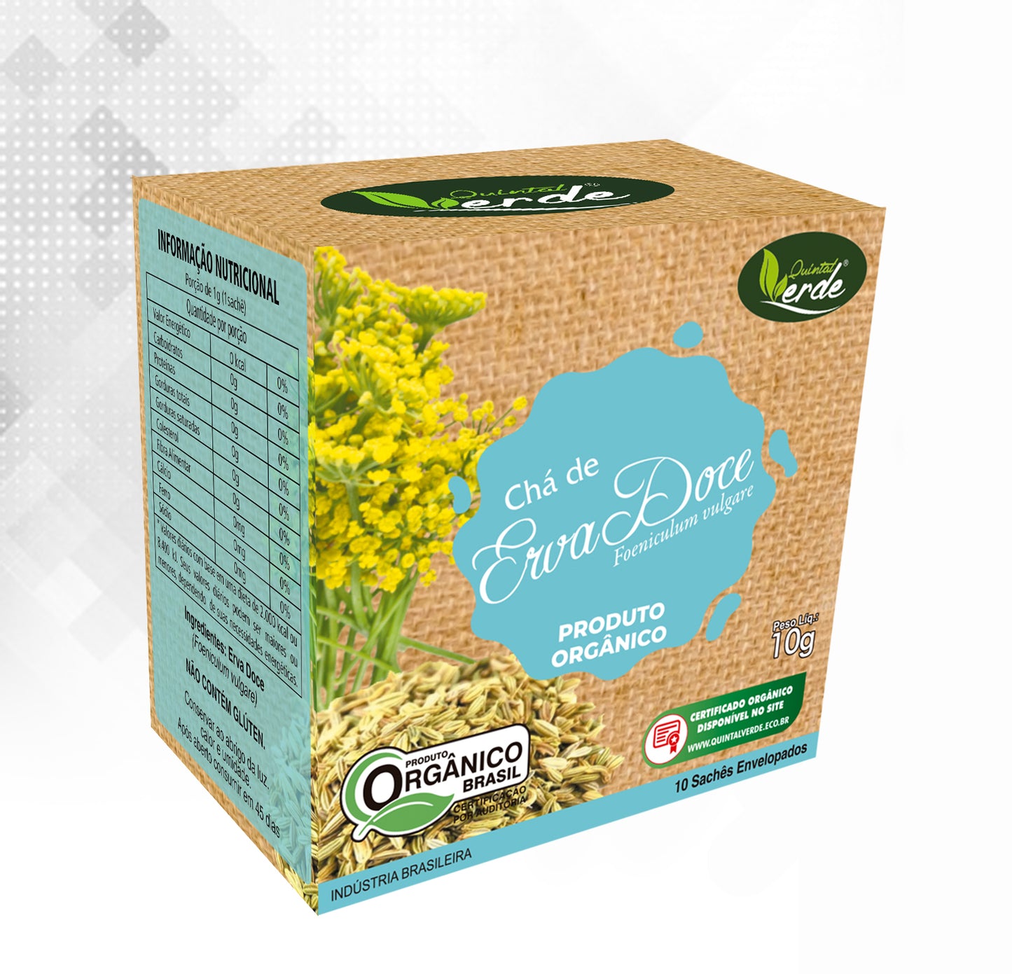Chá Sachê de Erva Doce- 10g (10un/caixa)