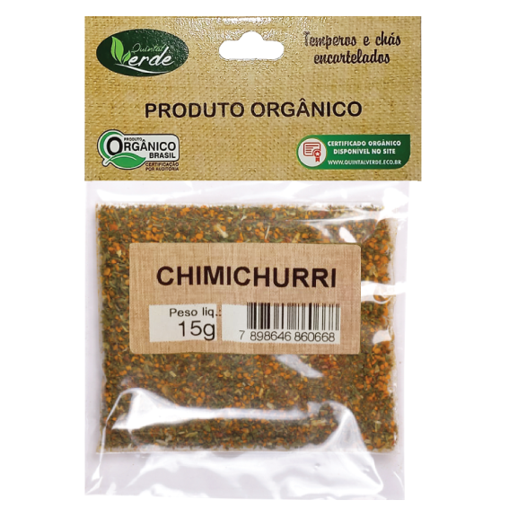 Kit 10 Tempero Chimichurri Ervas Finas Encartelado - 15g