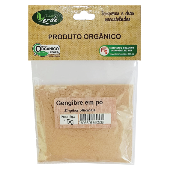 Kit 10 Chá Encartelado de Gengibre Pó - 15g