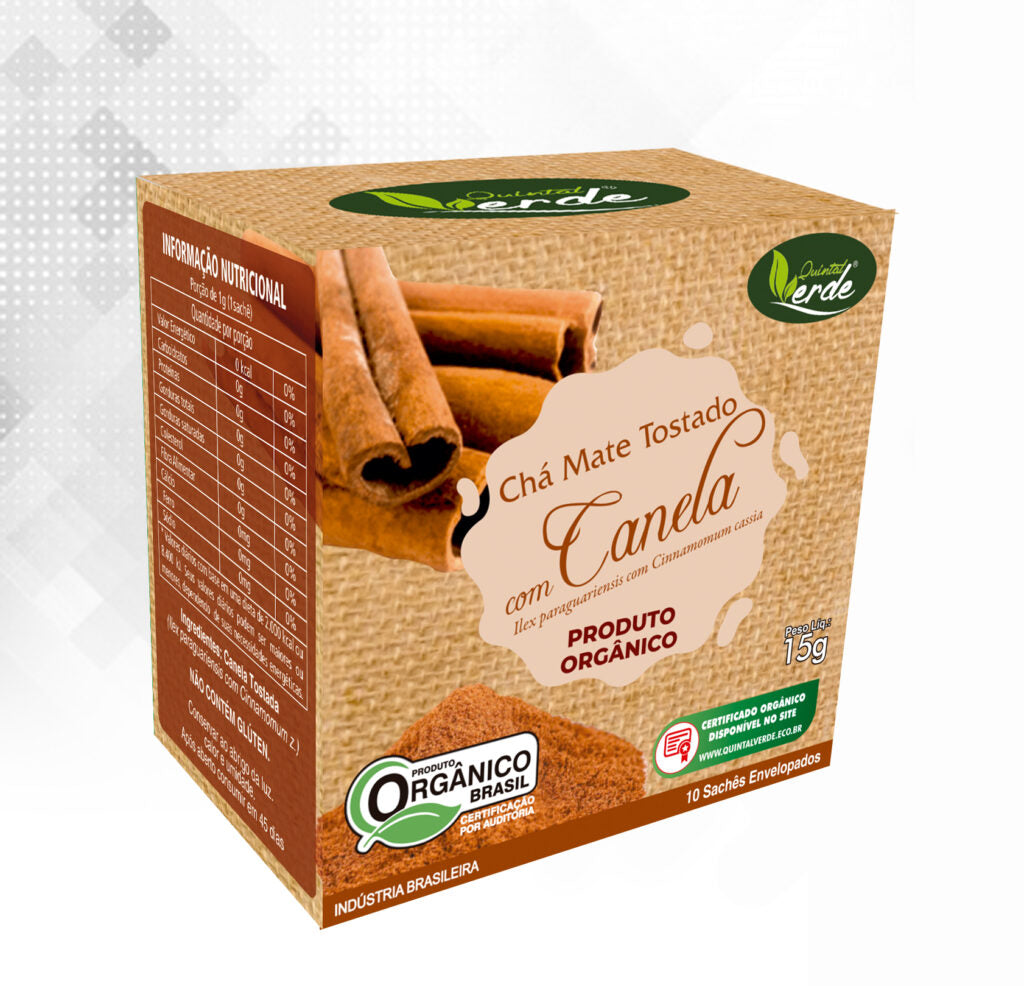 Chá Sachê de Mate Tostado com Canela - 15g (10un/caixa)