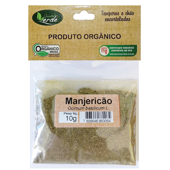 Tempero Encartelado Manjericão - 10g