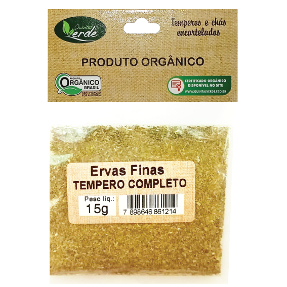 Kit 10 Tempero Completo Ervas Finas Encartelado - 15g