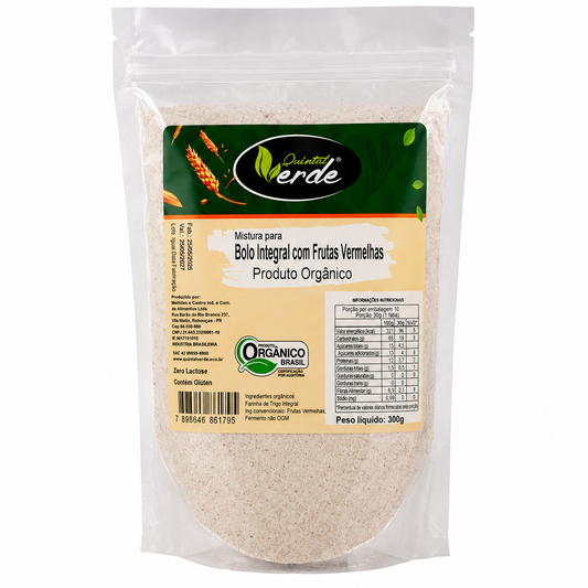 Mistura para Bolo Integral com Frutas Vermelhas