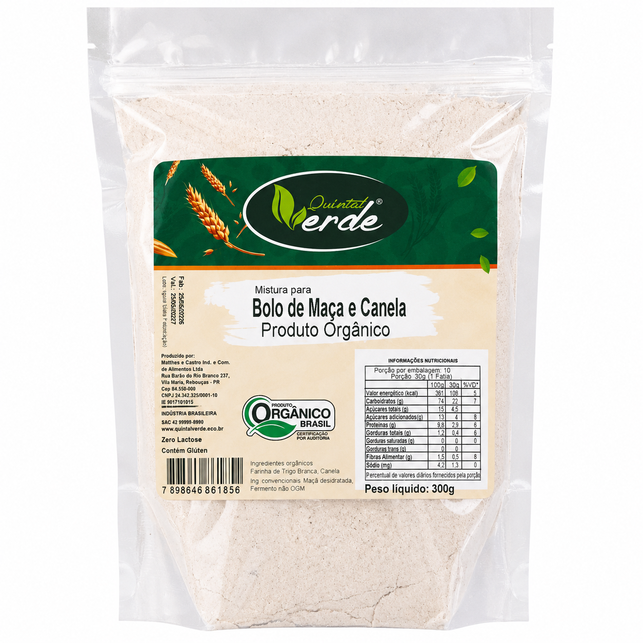 Mistura para Bolo de Maça e Canela