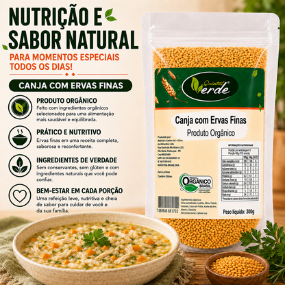 Canja - Com Ervas Finas - Arroz Parbolizado