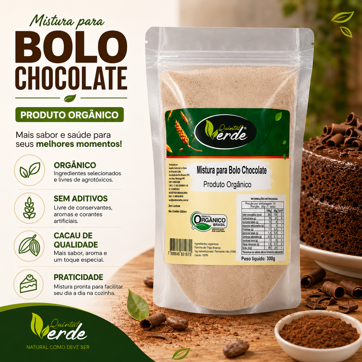 Mistura para Bolo de Chocolate