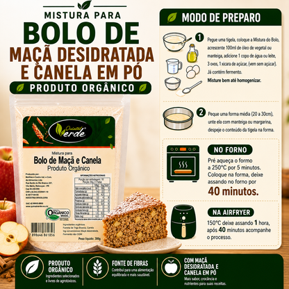 Mistura para Bolo de Maça e Canela