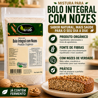 Mistura para Bolo Integral com Nozes