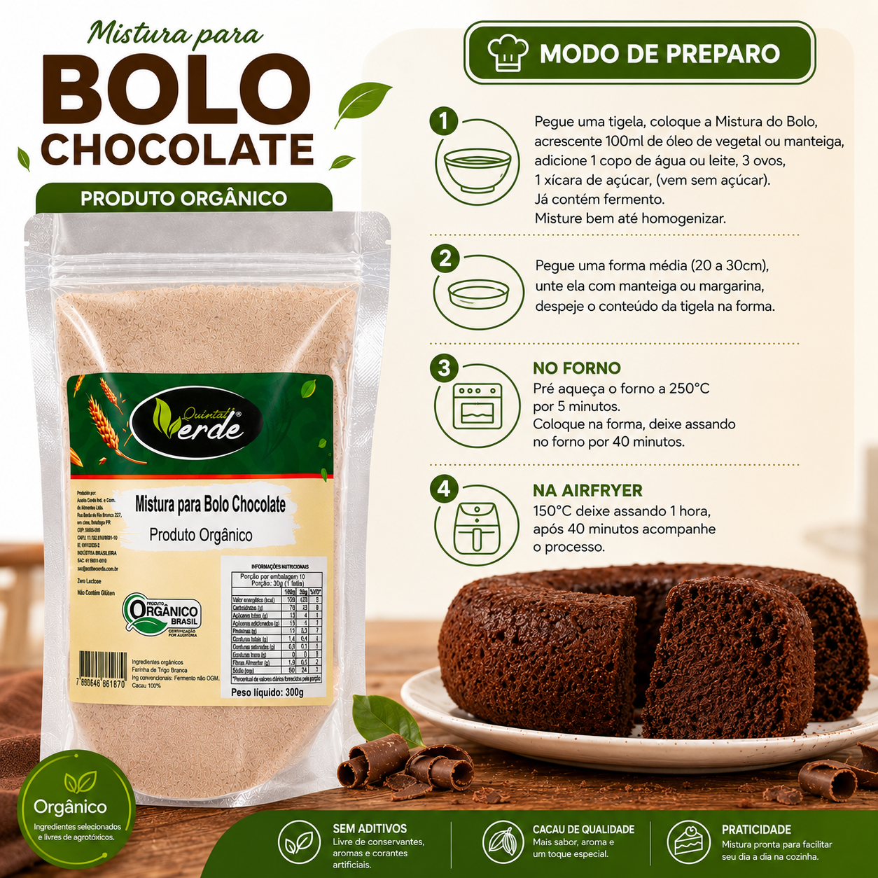 Mistura para Bolo de Chocolate