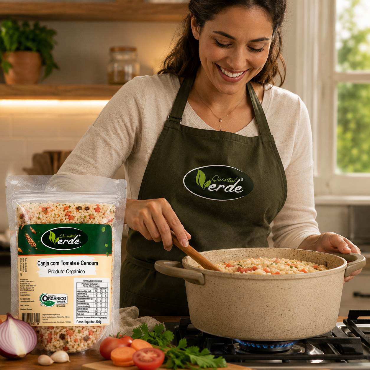 Canja - Com Cenoura e Tomate - Arroz Parbolizado