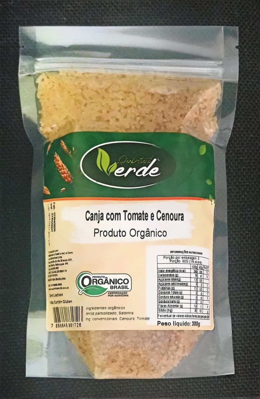 Canja - Com Cenoura e Tomate - Arroz Parbolizado