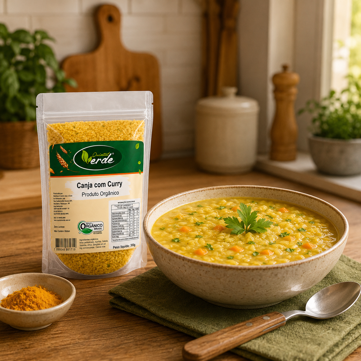 Canja - Com Curry - Arroz Parbolizado