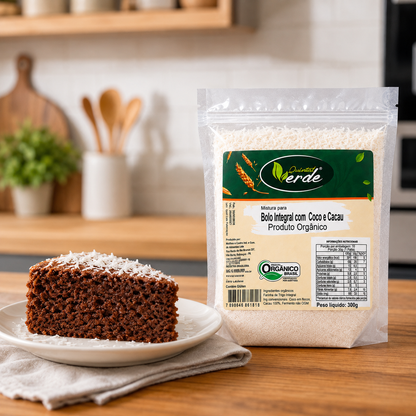 Mistura para Bolo Integral Coco e Cacau