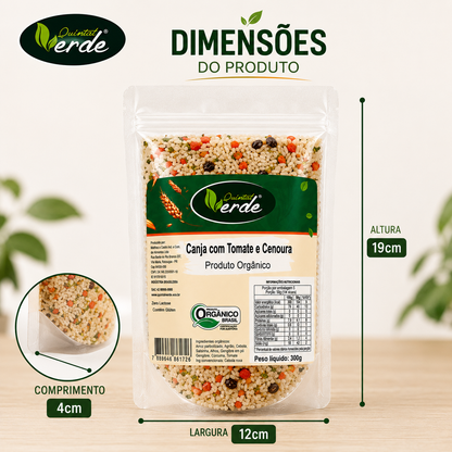 Canja - Com Cenoura e Tomate - Arroz Parbolizado