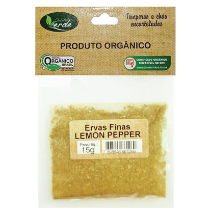 Kit 10 Tempero Lemon Pepper Ervas Finas Encartelado - 15g
