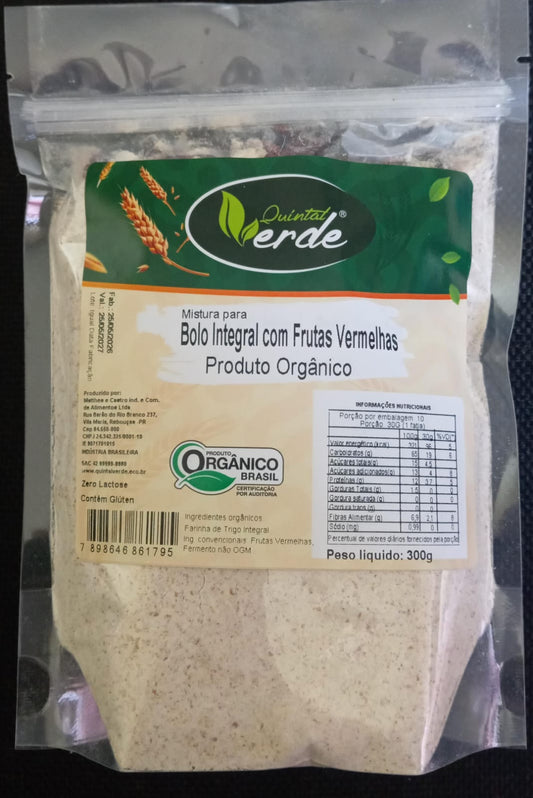 Mistura para Bolo Integral com Frutas Vermelhas