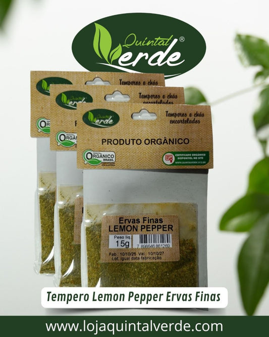 Tempero Lemon Pepper Ervas Finas Encartelado - 15g